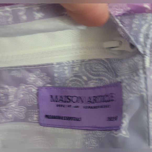 New Maison Article Shoe Palace Men's Swiming Trunks LG Colorblock Purple & Blue - Picture 4 of 9